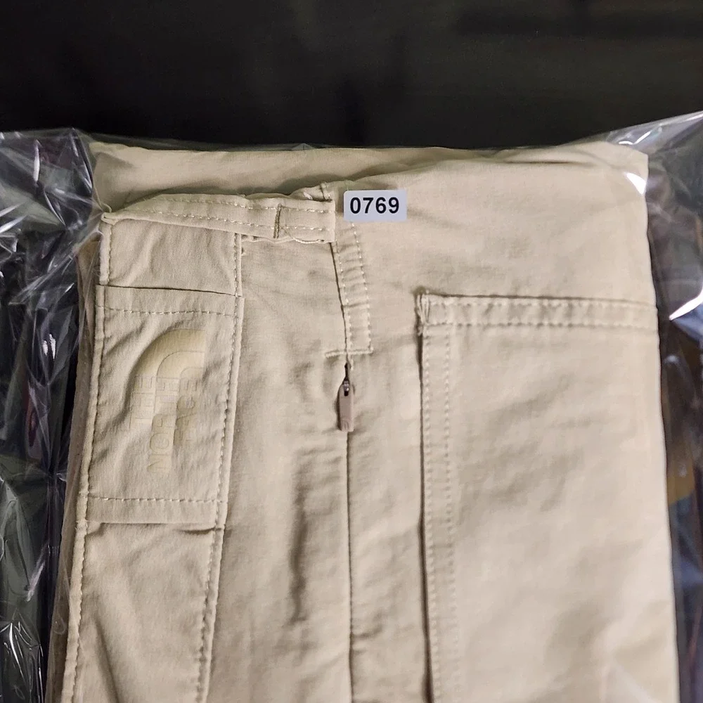 The North Face Hiking Pants Mens 36 Long Khaki Nylon Stretch Excellent